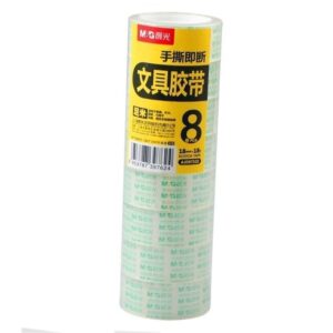 M&g Transparent Stationery Tape 1 Inch /8 Pieces Roll