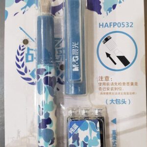 Camouflage Cartridge Fountain Pen With 3 Refills
