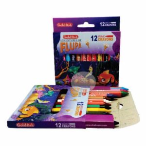 Goldfish Flupa Wax Crayons - 12 Colors