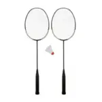 2 Rackets With Shuttle