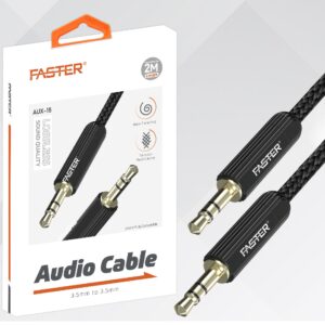 Faster Aux-15 Audio Cable For 3.5mm To 3.5mm Port