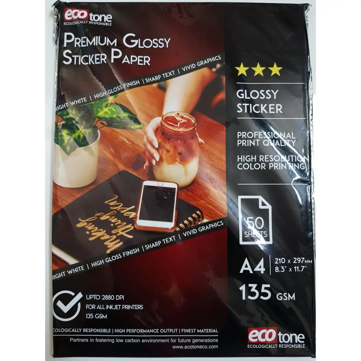 50-Sheets-A4-Eco-Tone-Premium-Glossy-Sticker-Paper-135Gsm-New-Arrivals-Grace-Digital.jpg Eco Tone A4 Size 135Gsm High Gloss Printer Paper