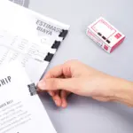 Deli Black Binder Clips - 12Pcs - Image 4