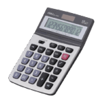 Deli Smart Desktop Calculator 1222 – Metal Body, Dual Power, 12-Digit Display - Image 3