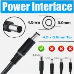 Dell Bullet Pin Laptop Adapter Charger - 4.5 mm × 3.0 mm - Image 8