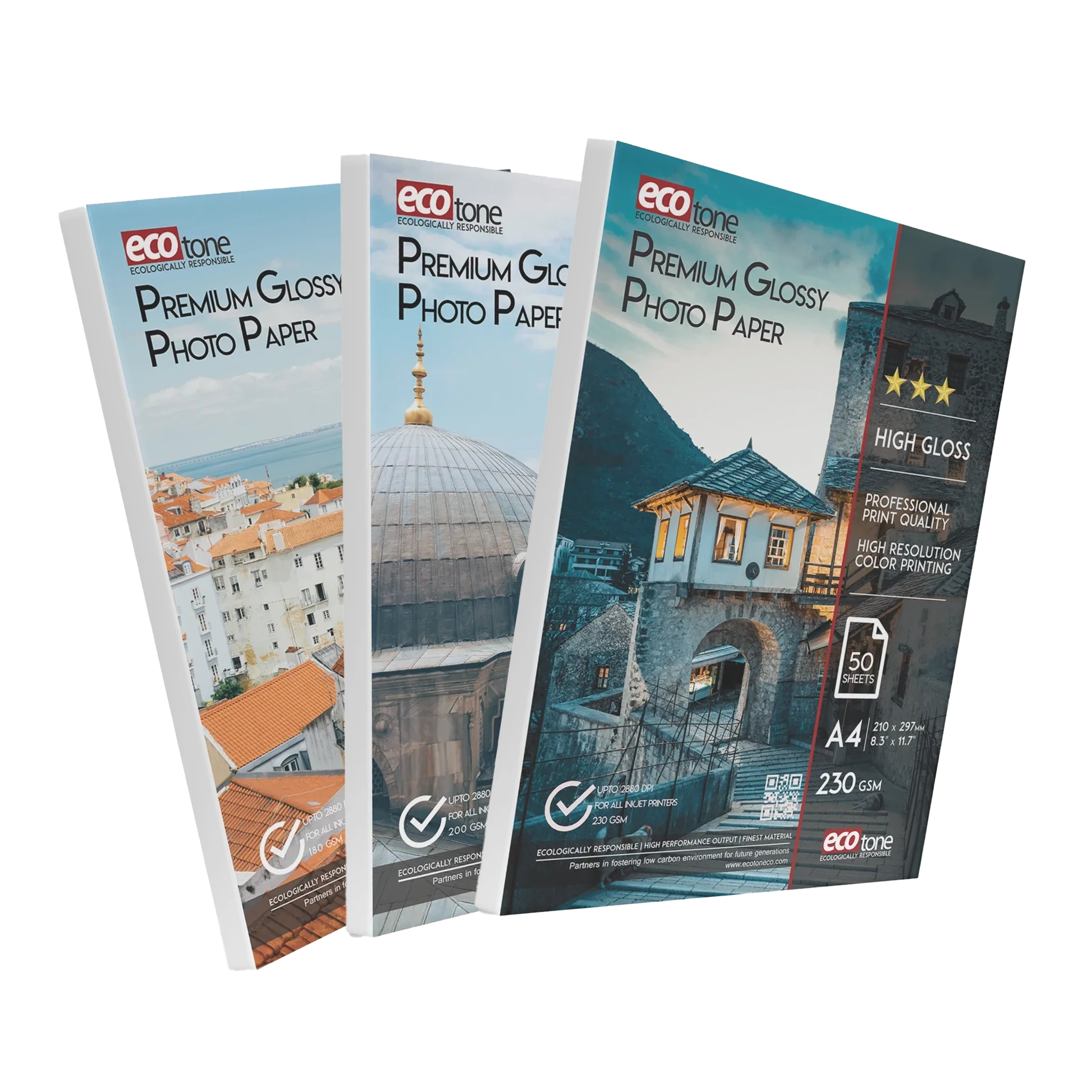 Ecotone Premium-Glossy-A4 Ecotone A4 Single-Side Glossy Photo Paper - Image 1