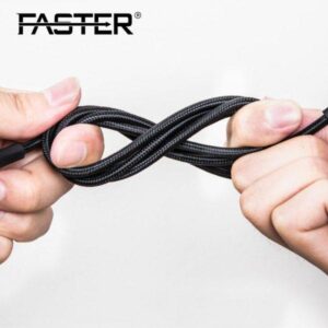 Faster Nylon Braided Type-c To Type-c Pd Cable 100w