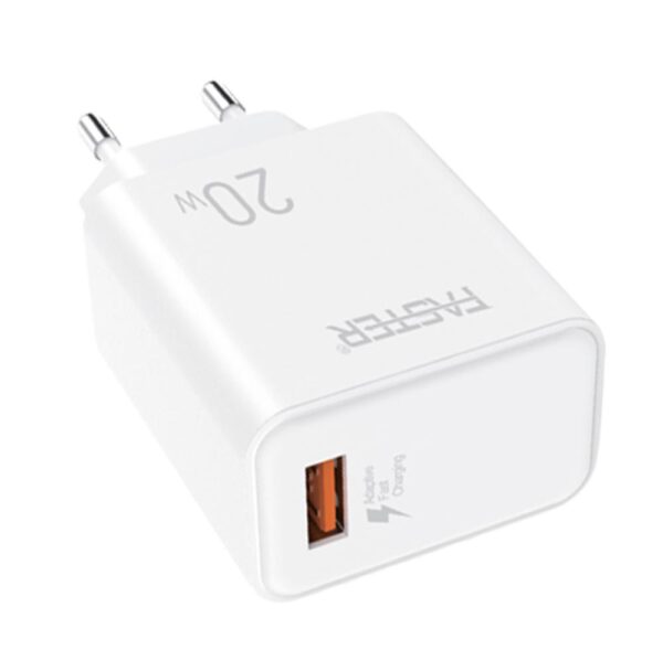 Faster Fast Mobile Charger With Type-C Cable - 20W