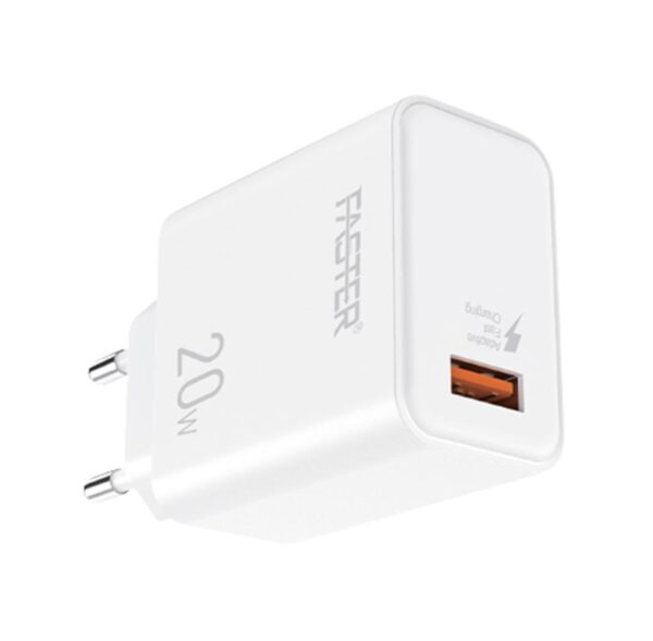 Faster Fast Mobile Charger With Type-C Cable - 20W