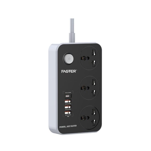 Power Strip Extension With Pd+3 Qc3.0 Usb Ports