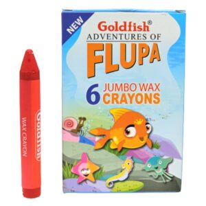 Goldfish Flupa Jumbo Wax Crayons - 6 Colors