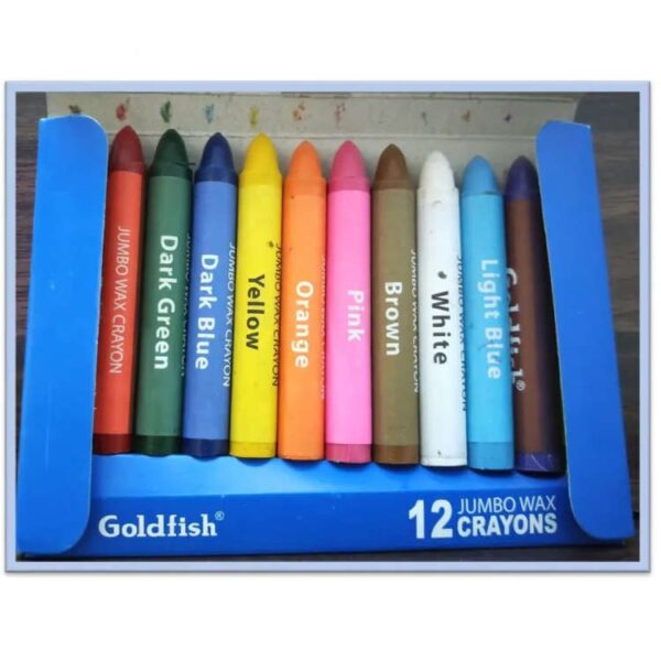 Goldfish Flupa Jumbo Wax Crayons - 12 Colors