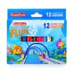 Goldfish Flupa Jumbo Wax Crayons - 12 Colors