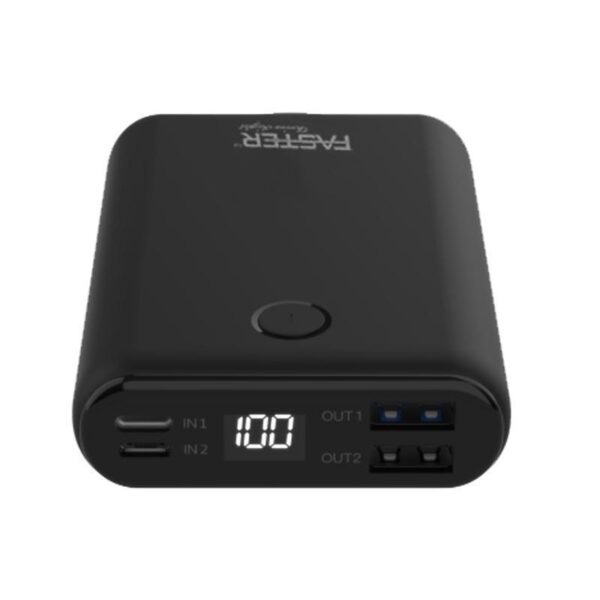 Wallet Series Mini Power Bank With Digital Display - 10000 Mah
