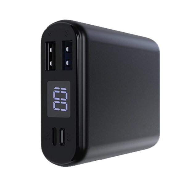 Wallet Series Mini Power Bank With Digital Display - 10000 Mah