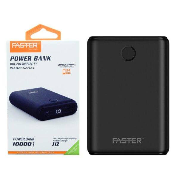 Wallet Series Mini Power Bank With Digital Display - 10000 Mah