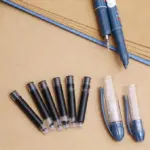 M&g Teddy Bear & Smart Squirrel Cartridge Fountain Pen Set With 6 Blue Refills