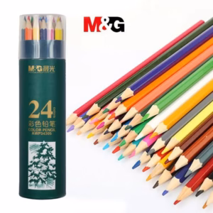 M&g High-quality Wooden Color Pencils - Hexagonal - Pre-sharpened - Pack Of 24