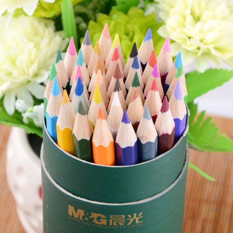 M&Amp;G High-Quality Wooden Color Pencils - Hexagonal - Pre-Sharpened - Pack Of 24