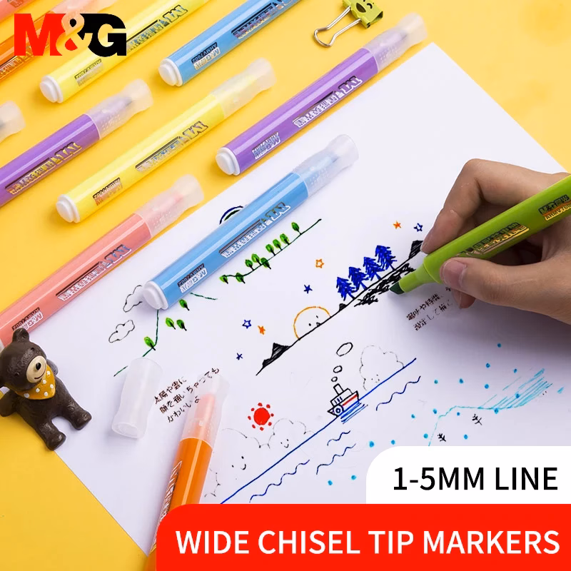 M&Amp;G Neon Color Star Highlighter - 5Mm