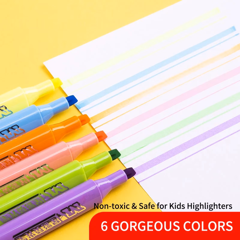 M&Amp;G Neon Color Star Highlighter - 5Mm