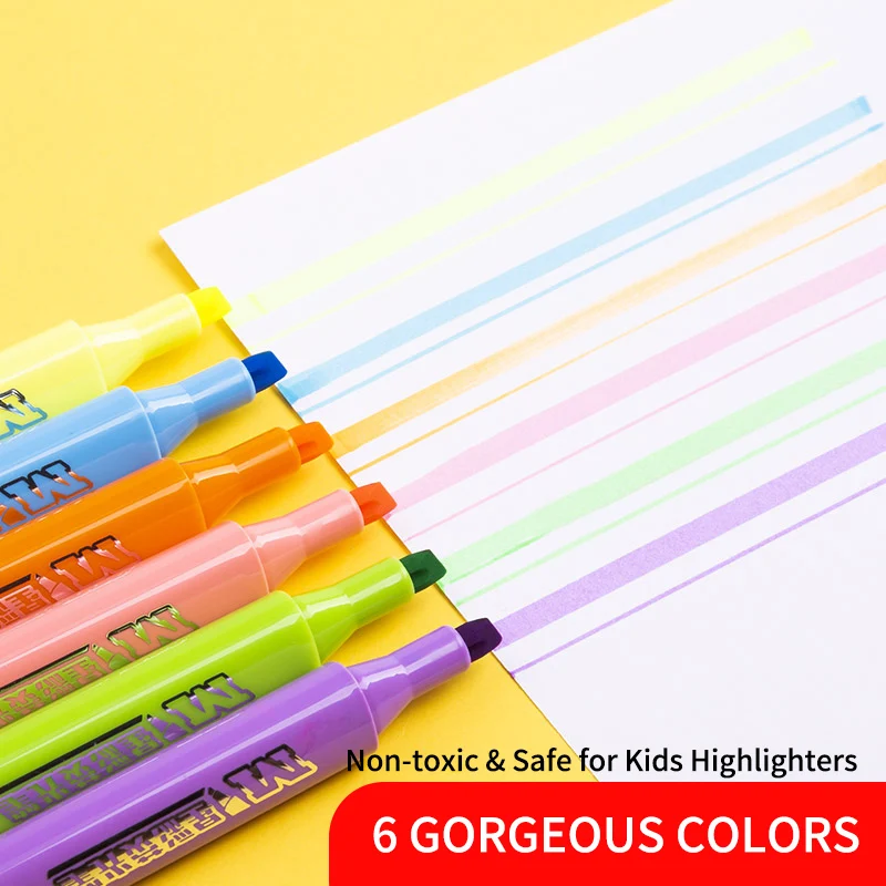 M&Amp;G Neon Color Star Highlighter - 5Mm
