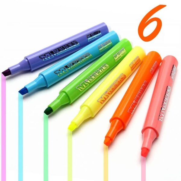 M&Amp;G Neon Color Star Highlighter - 5Mm