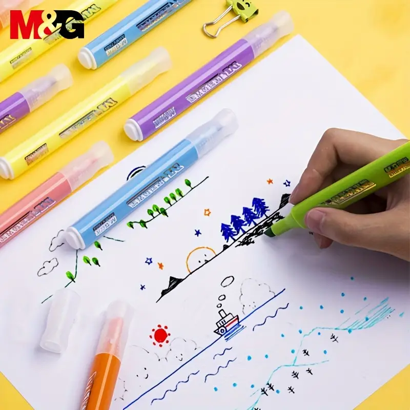 M&Amp;G Neon Color Star Highlighter - 5Mm