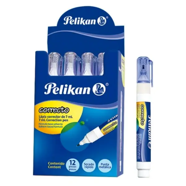 Correcto Correction Pen 7Ml - Solvent Based - Stainless Steel Tip
