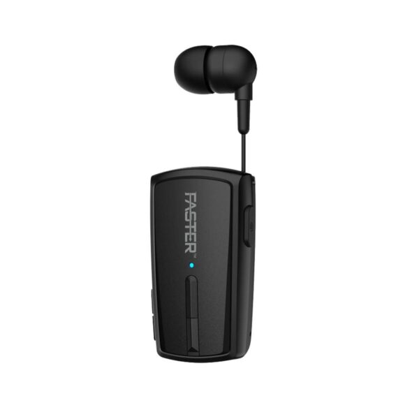 Wireless Bluetooth Stereo Headset Clip-On Earbuds Hands-Free With Microphone