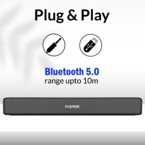 Faster Bluetooth Sound Bar 30w With Optical Connectivity 2.0ch