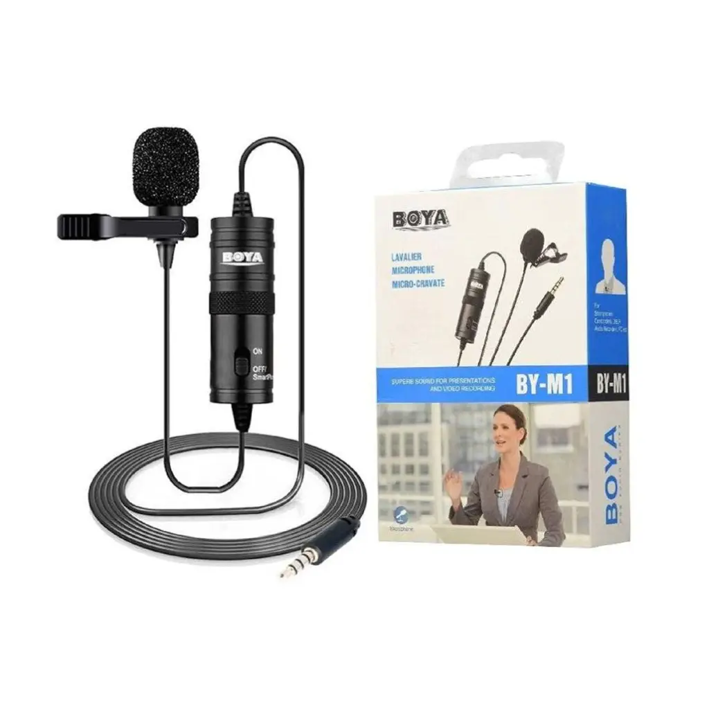 Boya By_m1 Omni-directional Lavalier Microphone With Lr44 Battery