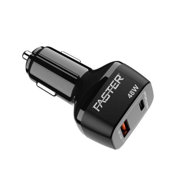 Faster Pd 48W Fast Car Charger Pd2.0,Pd3.0 Pps Qc 4.0A Supported
