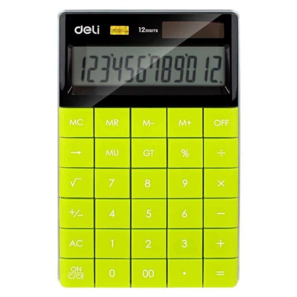 Deli 12 Digits Dual Power Calculator Model(1589)
