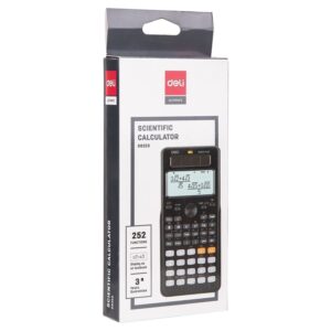 Deli Dual Power 252functions Classic Scientific Calculator D82es