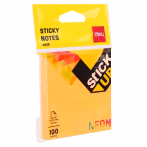 Deli Neon Sticky Notes - 100 Sheets - 3X3 - EA02302