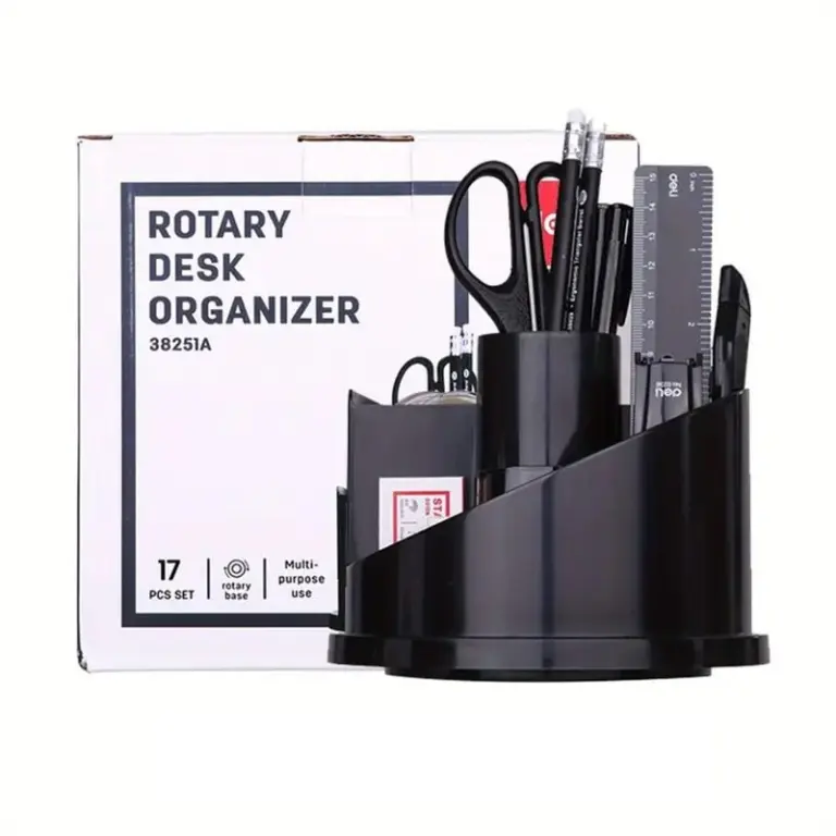 Deli Rotary Desk Organizer 17Pcs - 38251A