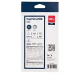 Deli Smart Desktop Calculator 1222 – Metal Body, Dual Power, 12-Digit Display