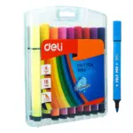 Deli Water Color Washable Felt Pen Set - E7064
