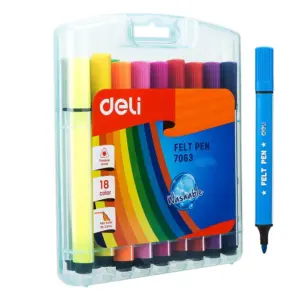 Deli Water Color Washable Felt Pen Set - E7064