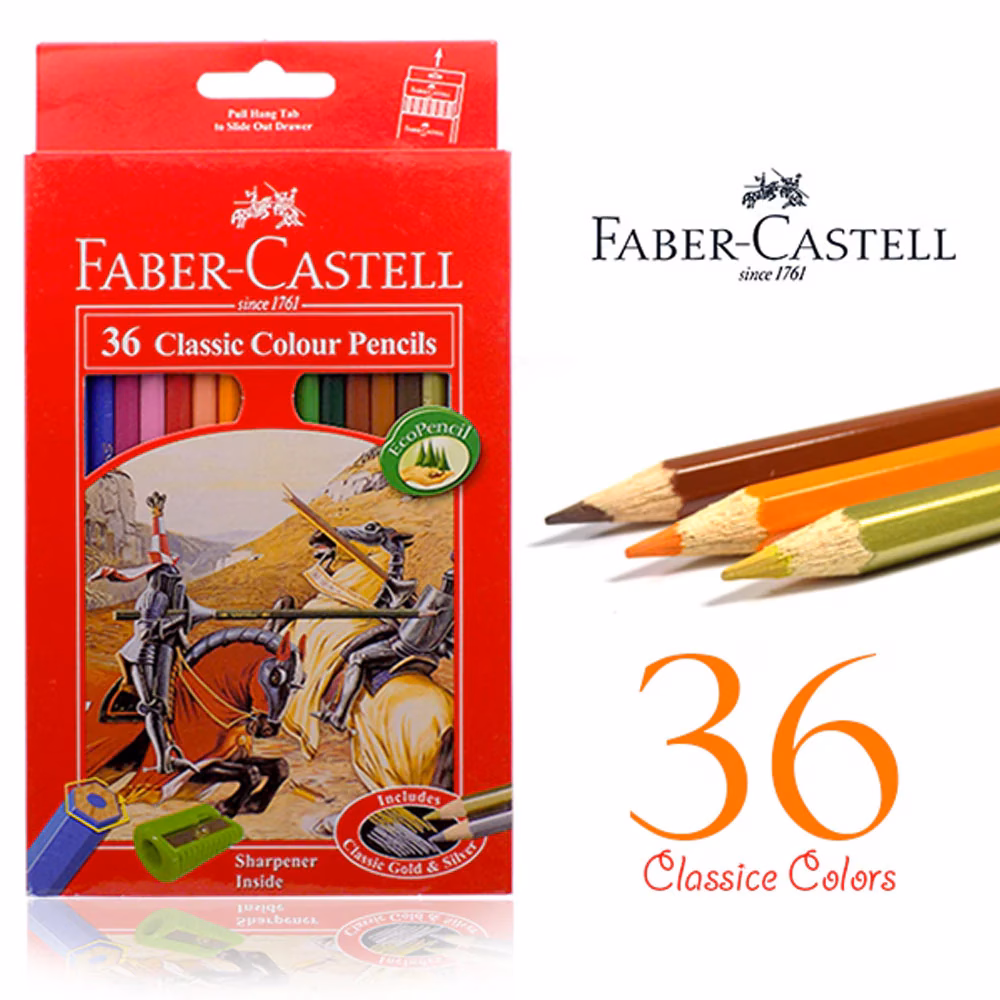 Faber Castell 36 Color Pencils 115856 Faber Castell Classic Color Pencils - 36 Colors
