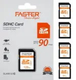 Faster 90 mbps Class 10 SDHC Card for Enhanced Pictures and Complete HD Videos 8-128 GB