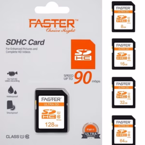 Faster 90 mbps Class 10 SDHC Card for Enhanced Pictures and Complete HD Videos 8-128 GB