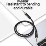 Faster Aux-15 Audio Cable for 3.5mm to 3.5mm Port
