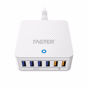 Faster Family Charger Quick Charge 3.0 With 6-Ports USB- FC-55