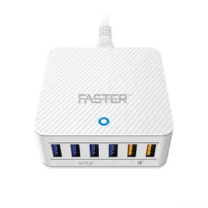 Faster Family Charger Quick Charge 3.0 With 6-Ports USB- FC-55