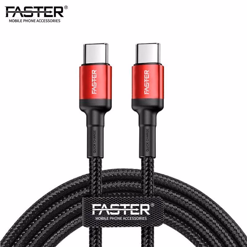 Home Mega-Electronics 69 Faster Nylon Braided 60W Type-C To Type-C Cable