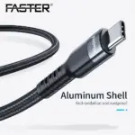 Faster Nylon Braided Type-C To Type-C PD Cable 100W