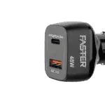 Faster PD 48w Fast Car Charger PD2.0,PD3.0 PPS QC 4.0A Supported