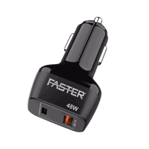 Faster PD 48w Fast Car Charger PD2.0,PD3.0 PPS QC 4.0A Supported